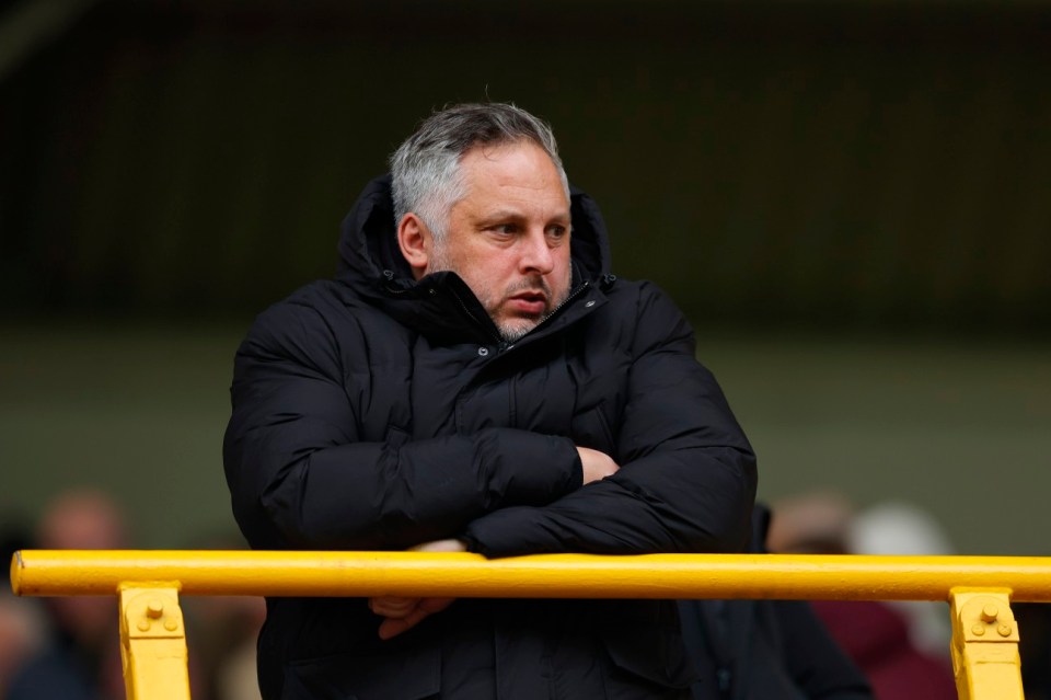 WOLVERHAMPTON, ENGLAND - FEBRUARY 25: Sporting director Matt Hobbs of Wolverhampton Wanderers looks on during the Premier League match between Wolverhampton Wanderers and Sheffield United at Molineux on February 25, 2024 in Wolverhampton, England. (Photo by Malcolm Couzens/Getty Images)