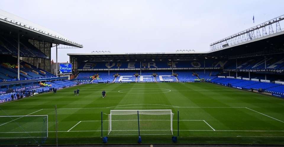 Goodison Park, home of Everton FC.