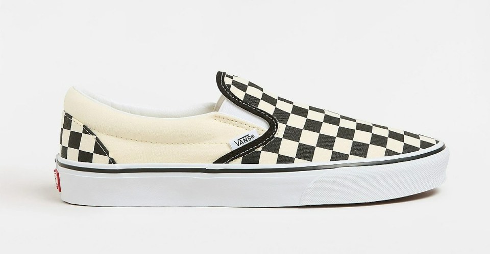 Vans checker board trainers, popular in the 2000s