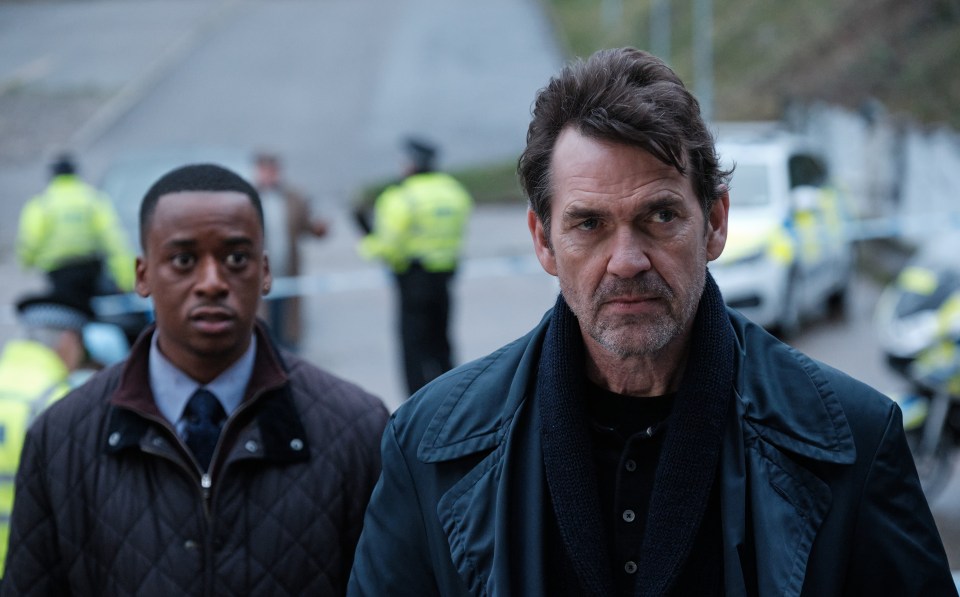 Elliot Edusah as Mike Dilliston and Dougray Scott as DI Lou Stanley.