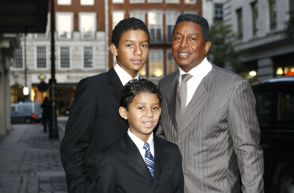 Jermaine Jackson with sons Jaafar and Jermajesty, who experienced the tough side of financial troubles and divorce