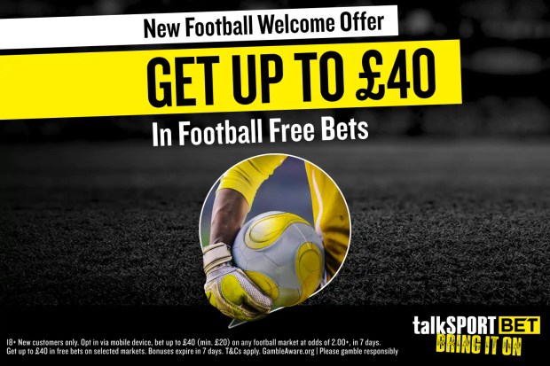 Get up to £40 in football free bets.  18+ New customers only. T&amp;Cs apply. Gamble responsibly.