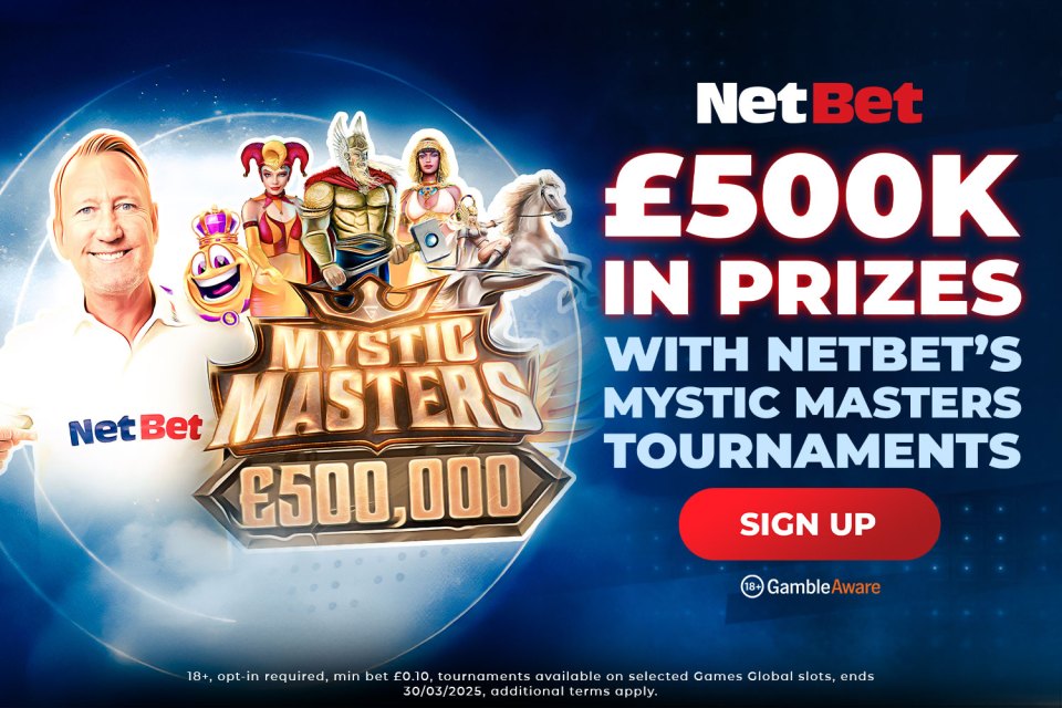 Illustration of NetBet's Mystic Masters tournaments with £500,000 in prizes.