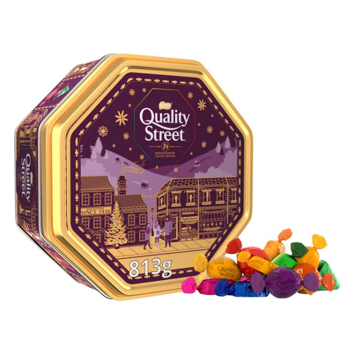 Quality Street is an iconic British confectionery selection.