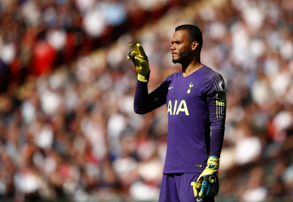 Michel Vorm of Tottenham Hotspur at a Premier League match.