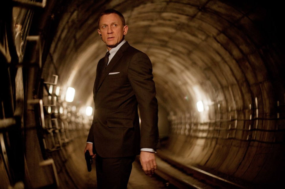 Daniel Craig as James Bond in Skyfall.