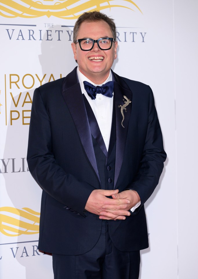 Alan Carr at the Royal Variety Performance.