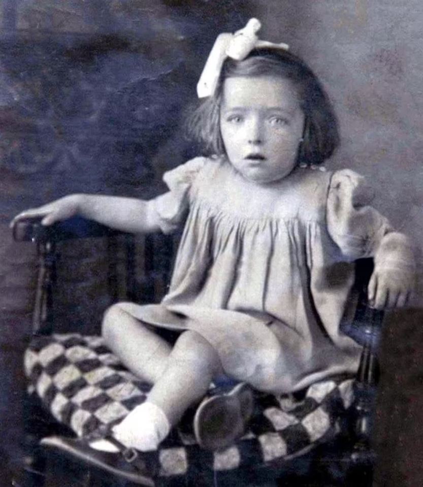 Photo of Sheila Fox as a toddler.