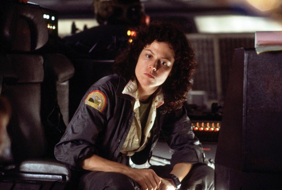 Sigourney Weaver in Alien (1979).