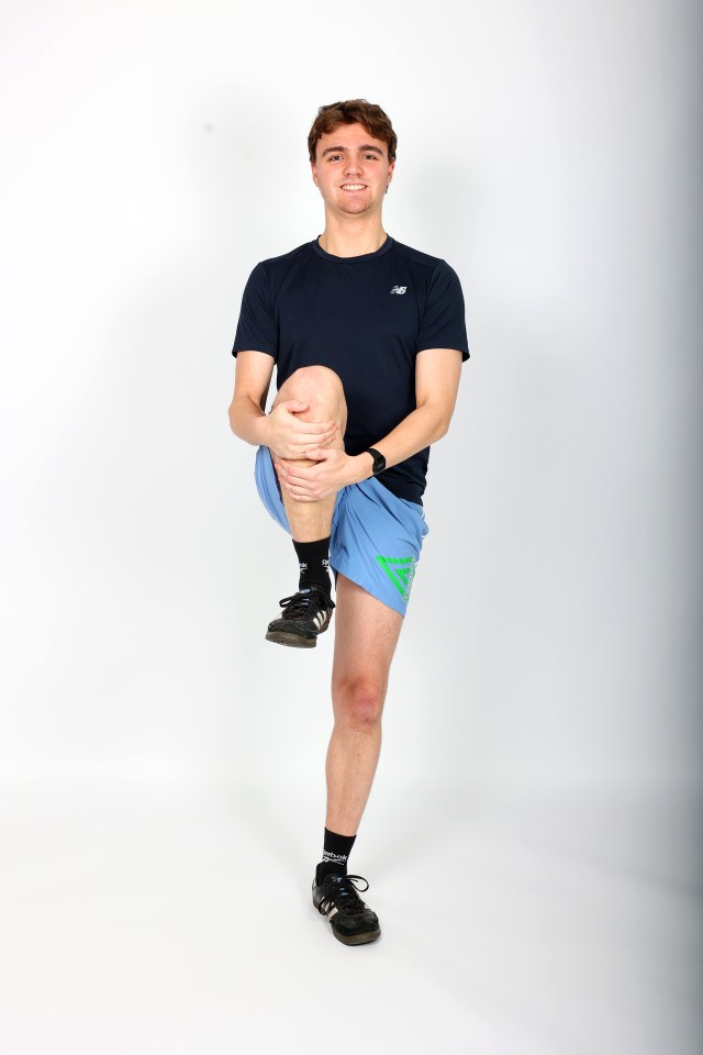 You should aim to get the knee as close to your chest as possible for this exercise