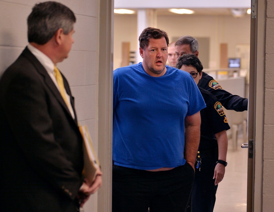 Todd Kohlhepp at a bond hearing.