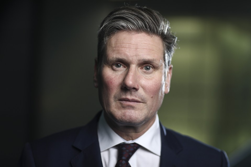 Keir Starmer, Labour Party shadow secretary, in a portrait.