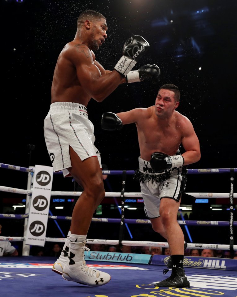 Anthony Joshua boxing Joseph Parker.