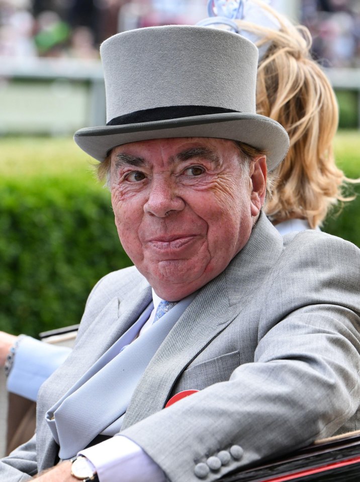 Andrew Lloyd Webber at Royal Ascot.