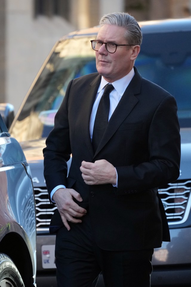 Sir Keir Starmer at Lord Prescott's funeral.