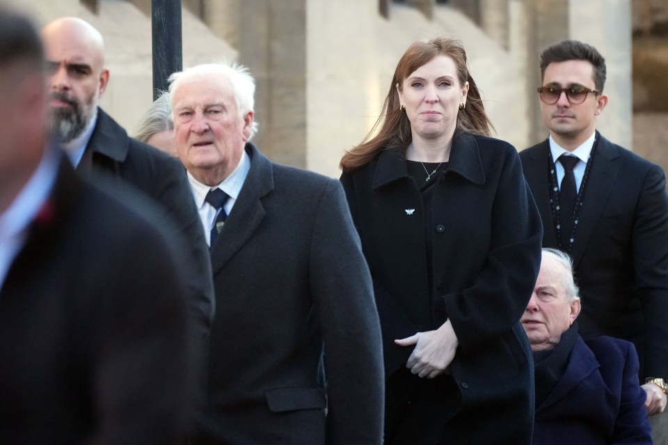 Angela Rayner at Lord Prescott's funeral.