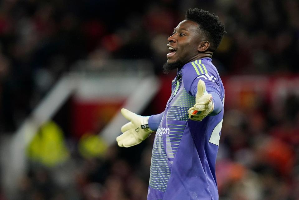 Andre Onana has endured a difficult spell of form