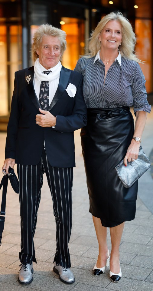 Sir Rod Stewart and Penny Lancaster at the WellChild Awards.