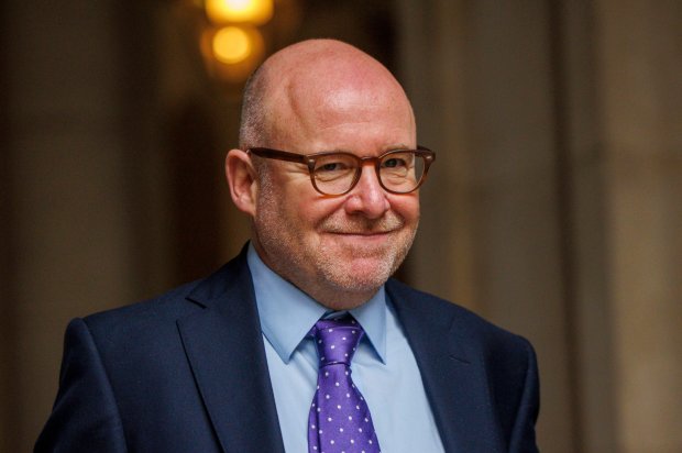 Lord Hermer, Attorney General, at a Cabinet meeting.