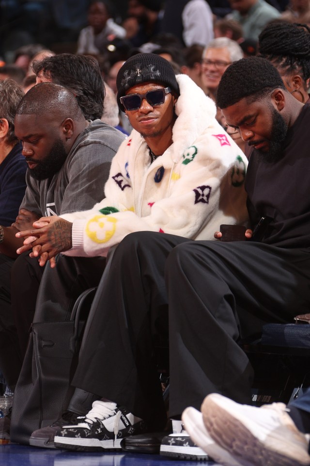 Marcus Rashford at an NBA game.