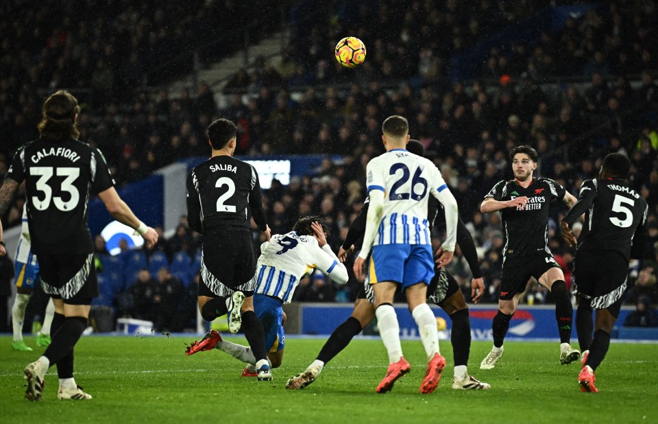 Arsenal have been on the end of a number of controversial decisions in recent seasons - including the one to award Brighton a penalty for this