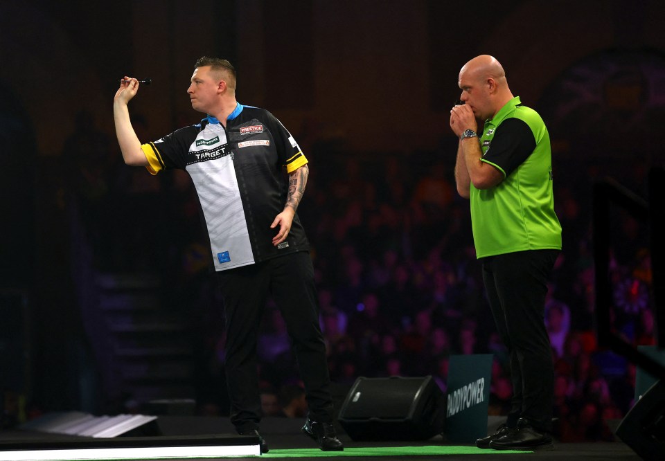 Fans were unable to watch the start of Michael van Gerwen vs Chris Dobey