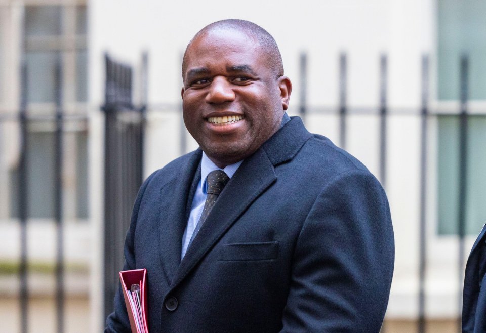 David Lammy, Secretary of State for Foreign, Commonwealth and Development Affairs, at a Cabinet meeting in Downing Street.