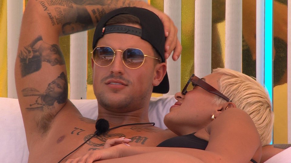 Luca Bish and Kazimir Crossley on Love Island: All Stars.