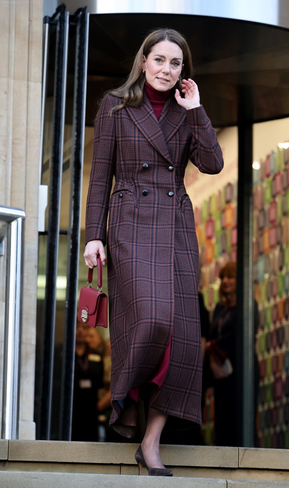 Catherine, Princess of Wales, at The Royal Marsden Hospital.