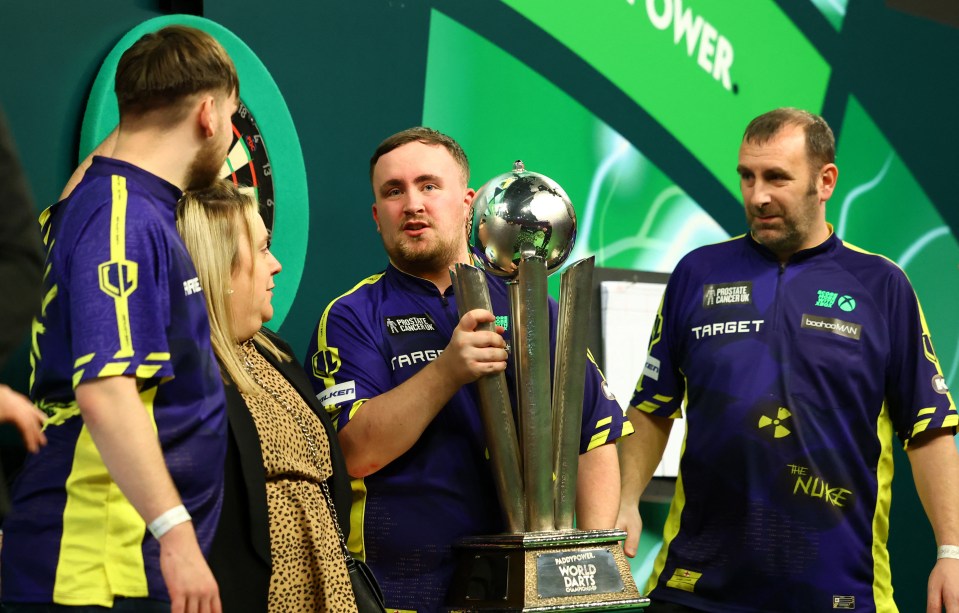 The Nuke was quick to share his world title joy with mum Lisa Littler, dad Anthony Buckley and brother Leon