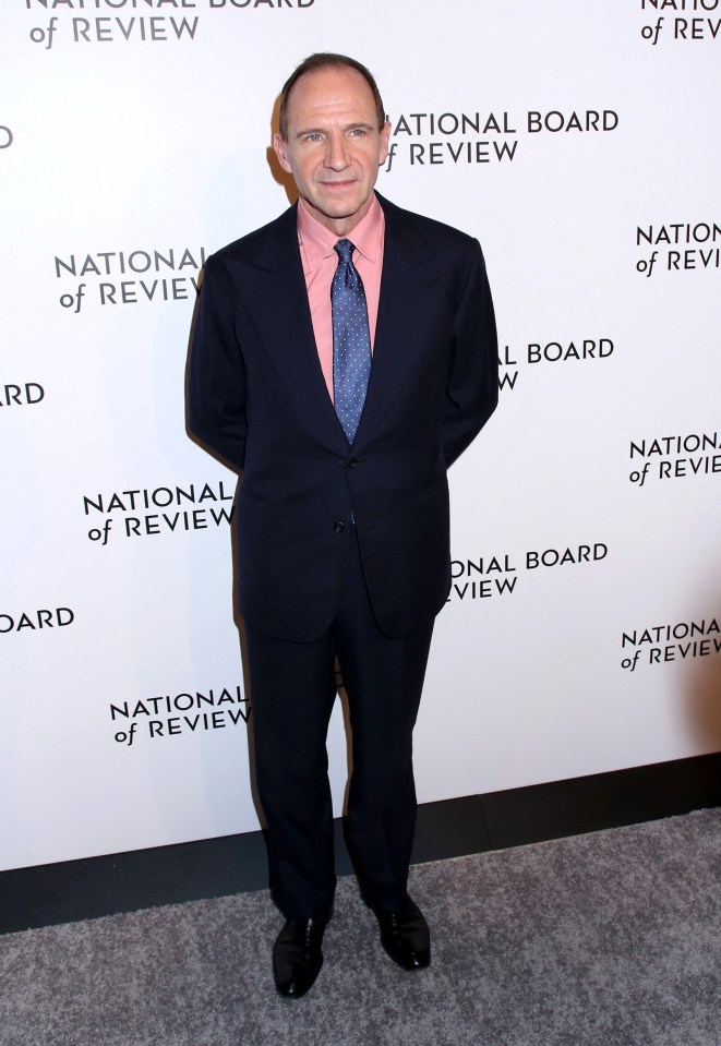 Ralph Fiennes at the National Board of Review Awards.