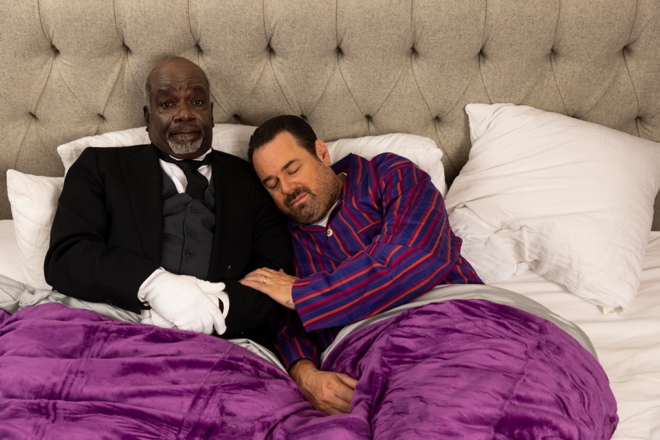 Danny Dyer and Joseph Marcell in a Sky Broadband advert.