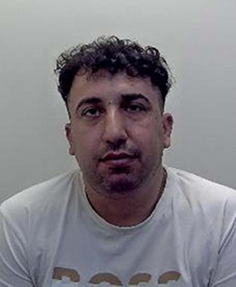 Mugshot of Redar Curtis, a member of a UK-based people smuggling gang.