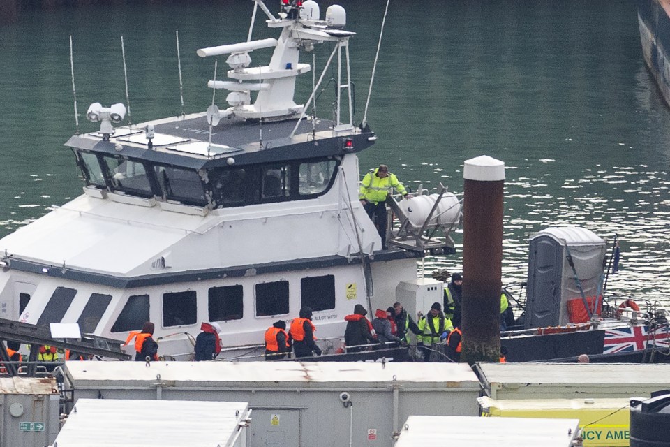 The first migrants of the year were picked up at sea attempting to cross the Channel from France