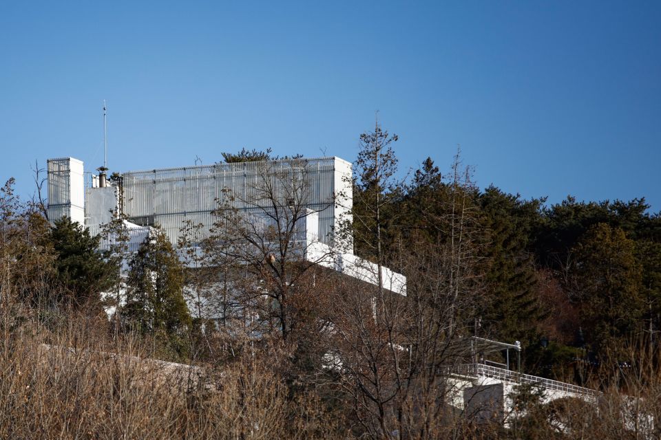 A general view shows the presidential residence building in Seoul