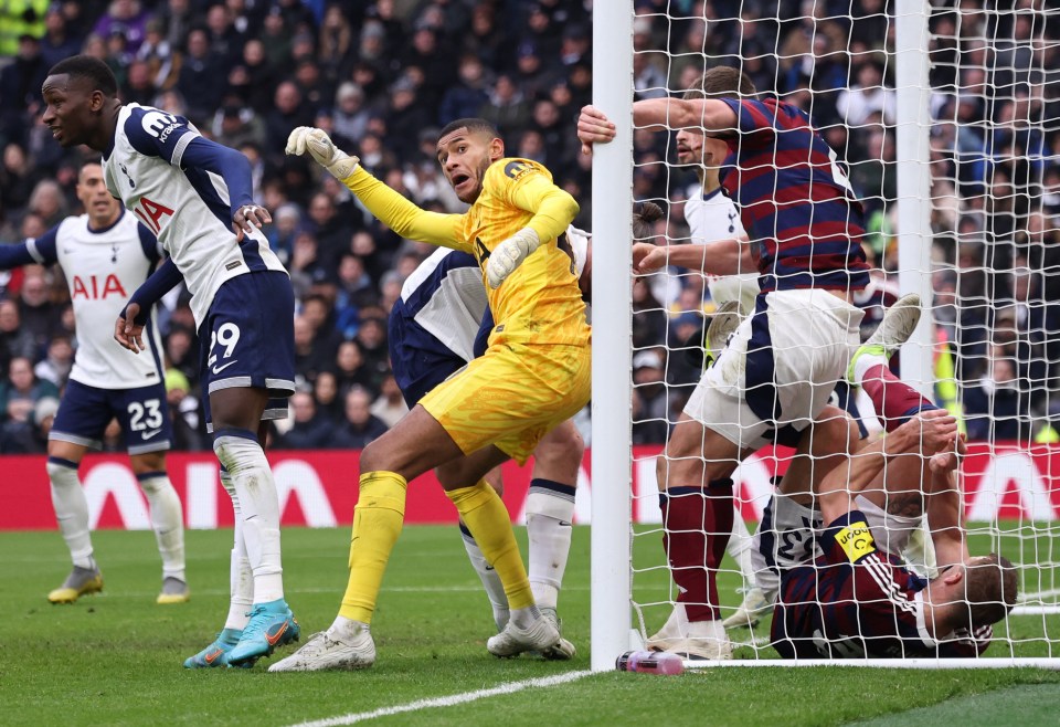 Tottenham Hotspur's Brandon Austin in action during a soccer match.