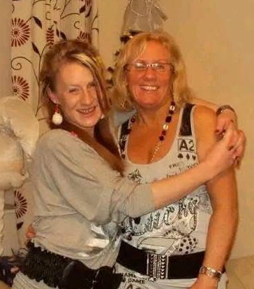 Sabrina with her mum Christina, who shared a statement about her death