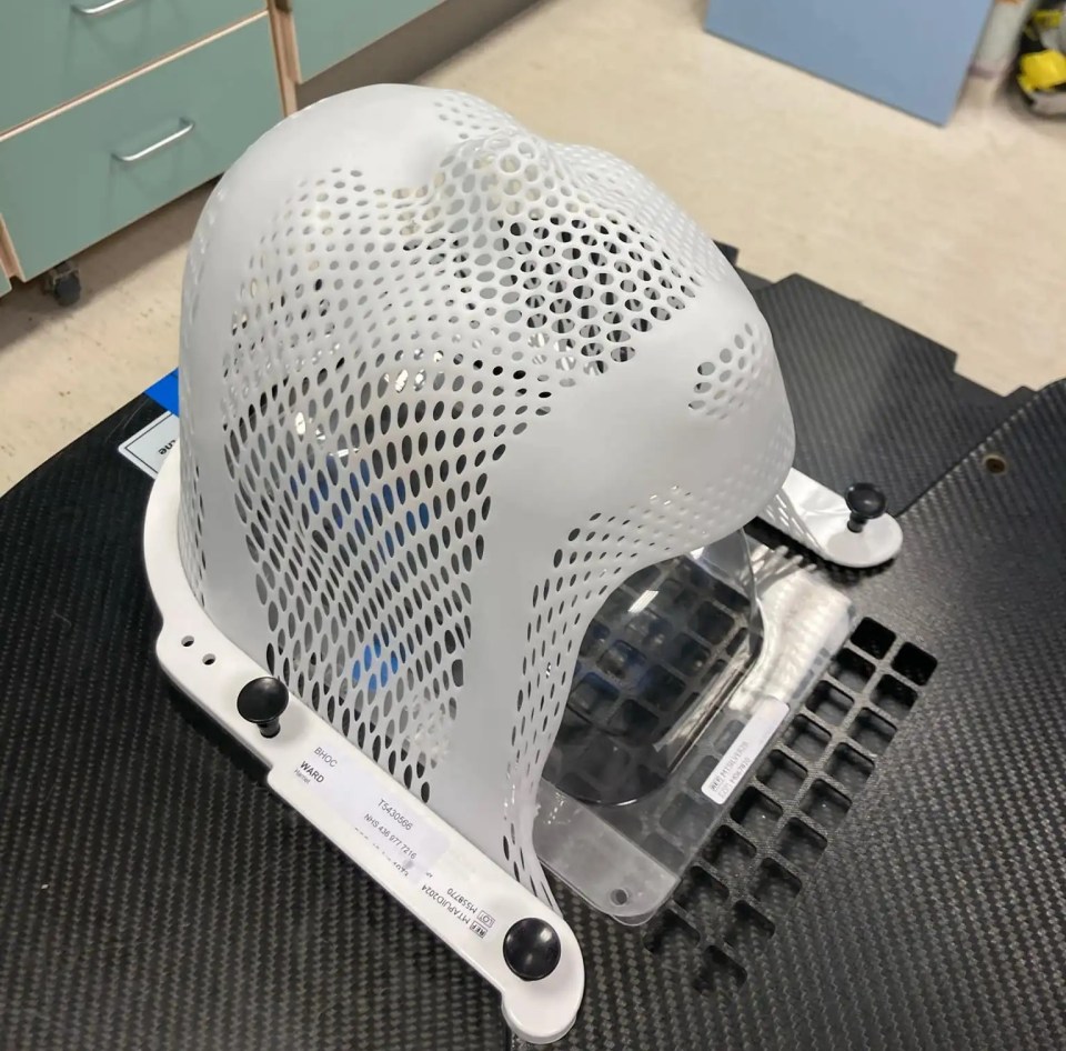 Radiation mask for radiotherapy treatment.