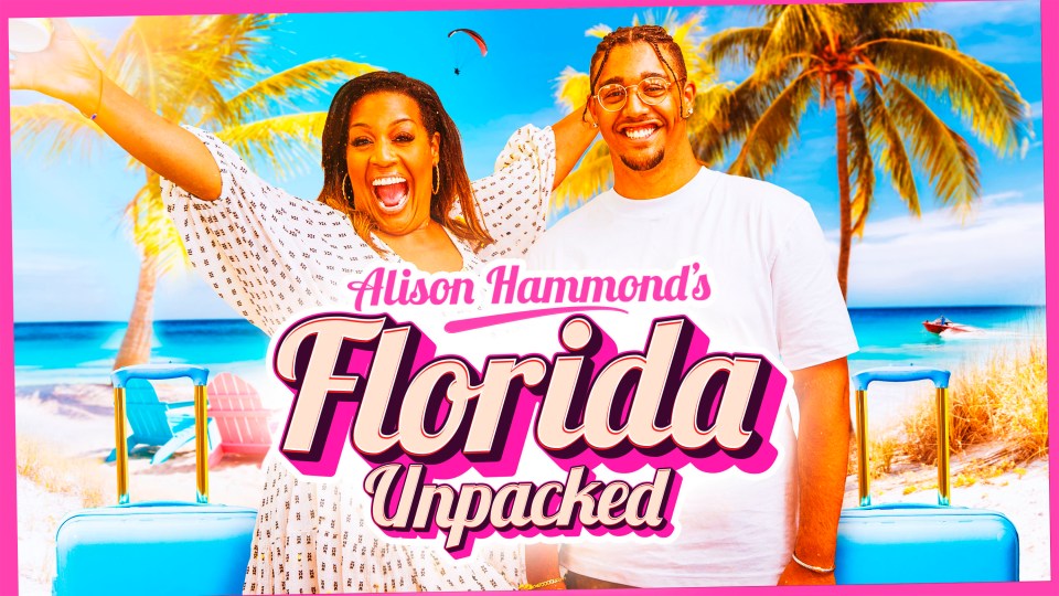 Alison Hammond's Florida Unpacked key art.