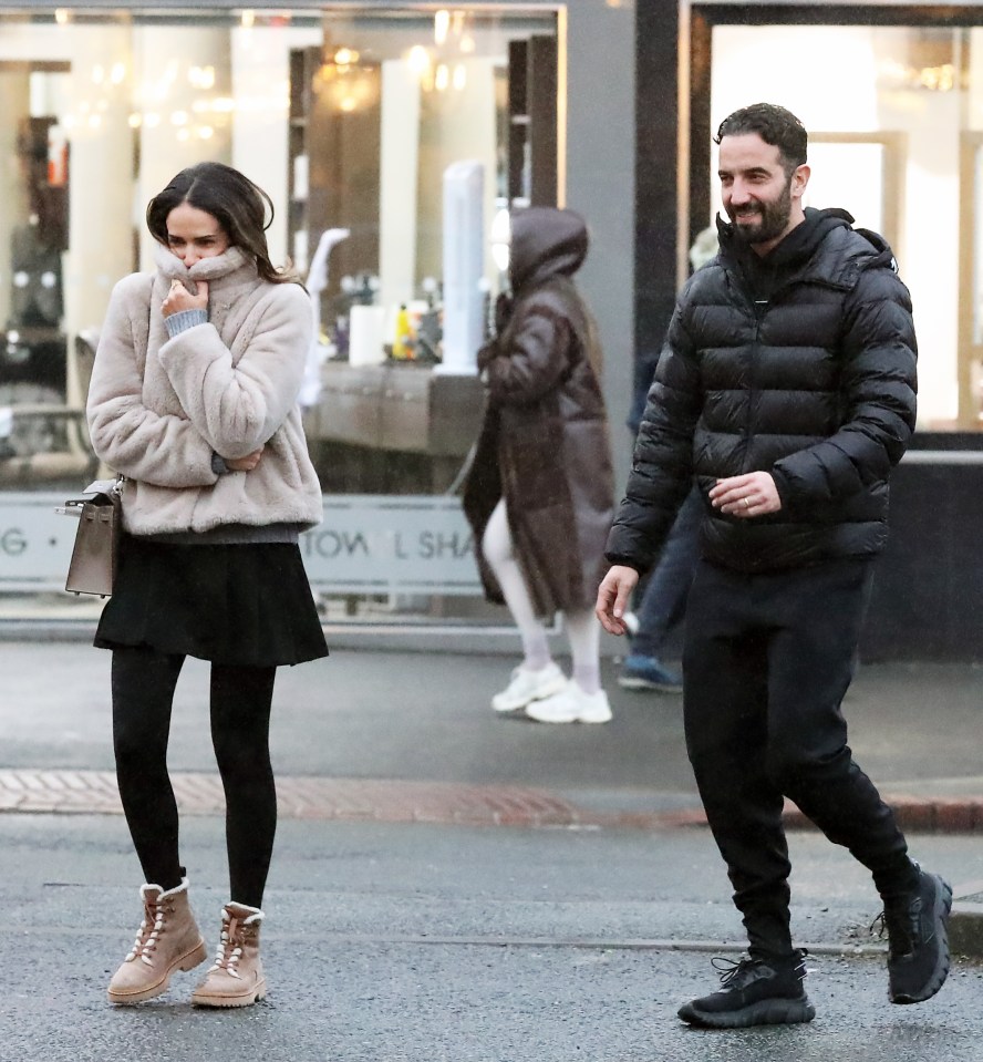 Ruben Amorim with his wife and a friend.