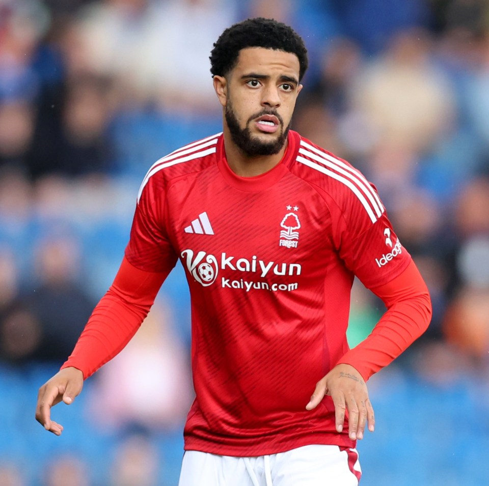 Andrew Omobamidele of Nottingham Forest during a pre-season friendly match.