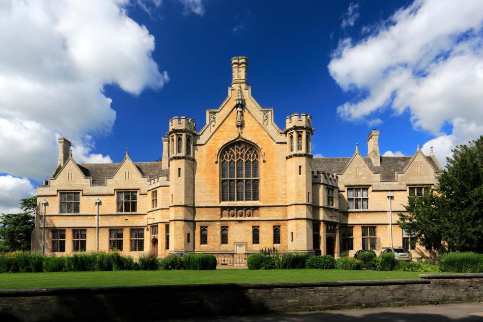 Oundle School buildings in Oundle, England.