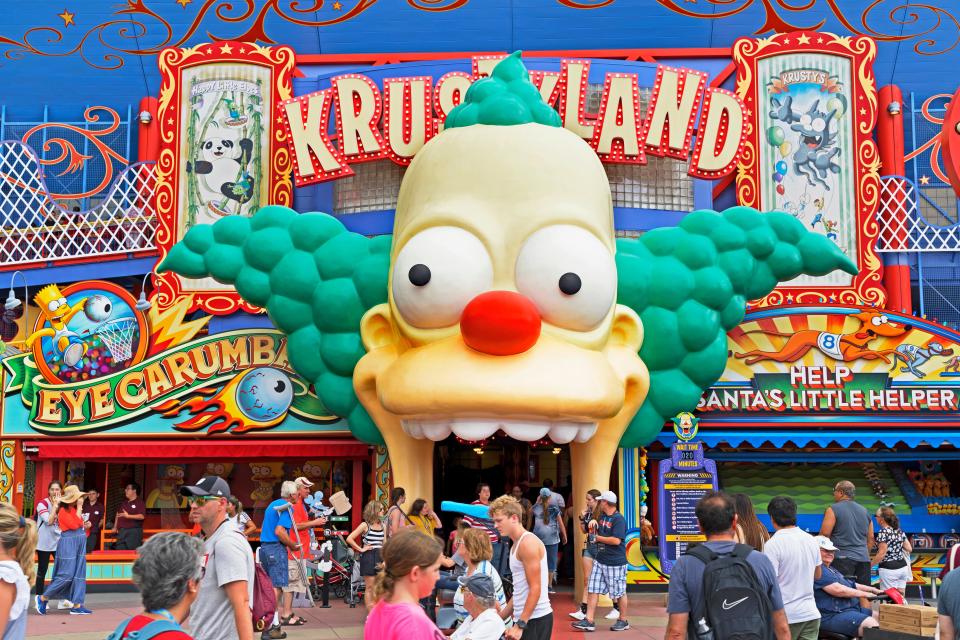 Krustyland ride entrance at Universal Studios.