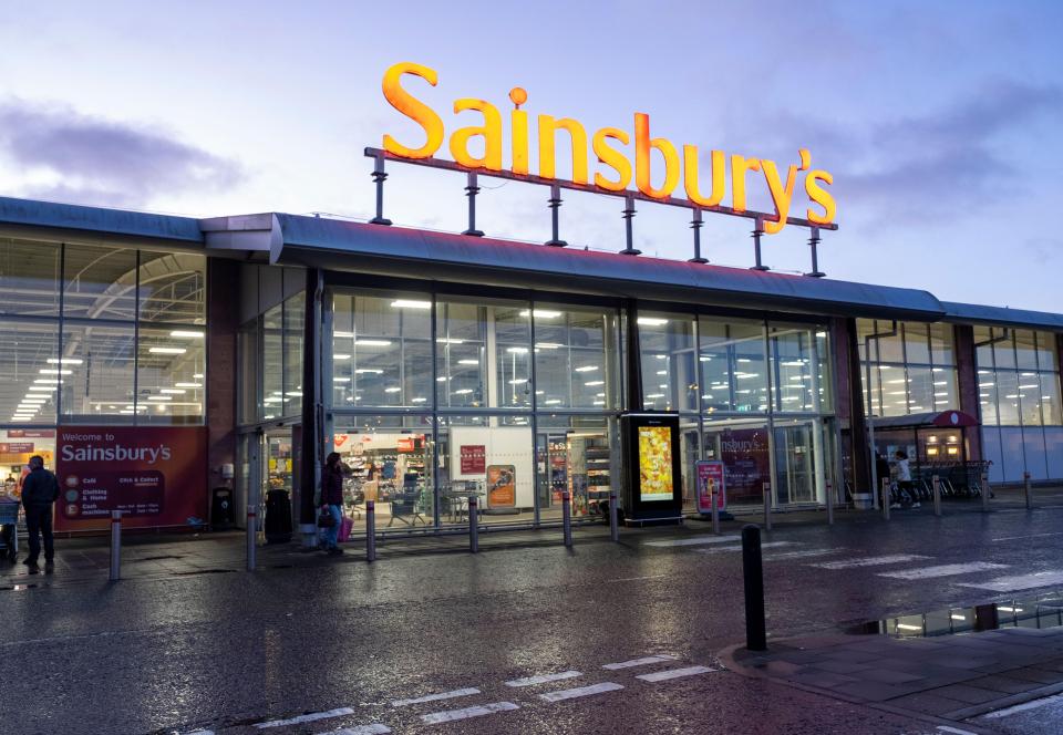 Sainsbury's supermarket in Livingston, Scotland.