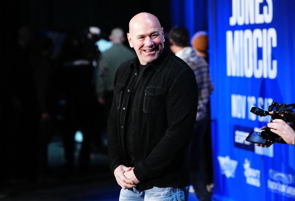 Dana White at a UFC press conference.