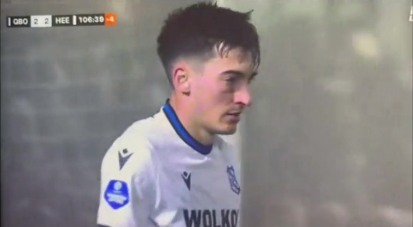 Soccer player Ion Nicolaescu of SC Heerenveen looking disappointed after a match.