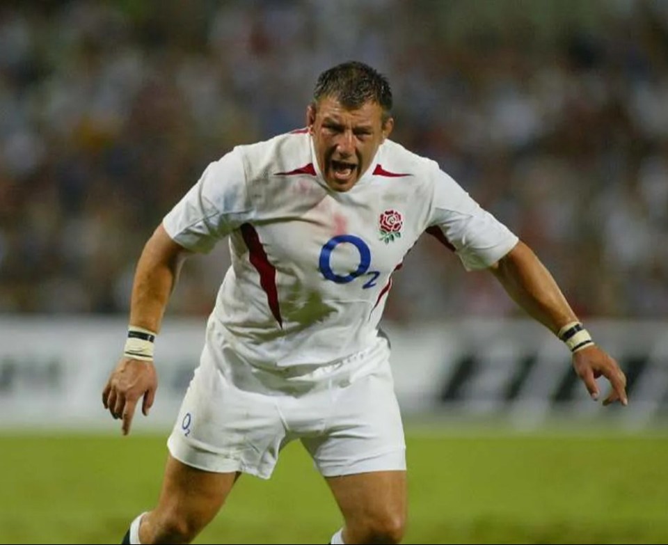 Julian White, England rugby player, during a match.