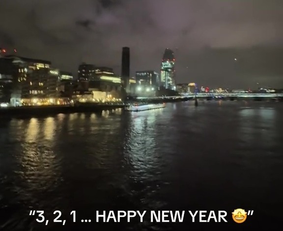 Faheem was one of hundreds of people who waited outside to see London's New Year's Eve fireworks