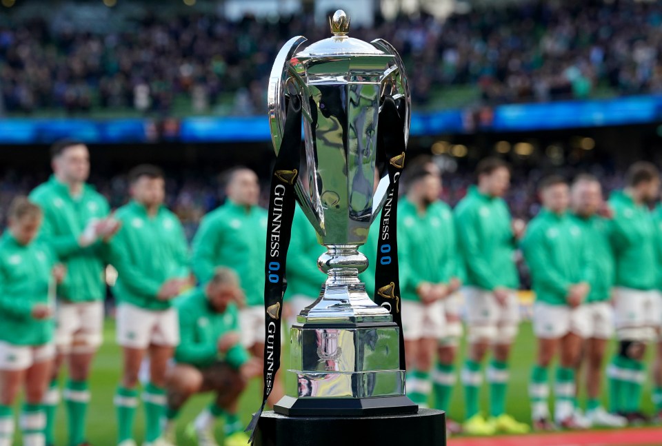 The Guinness Six Nations trophy.