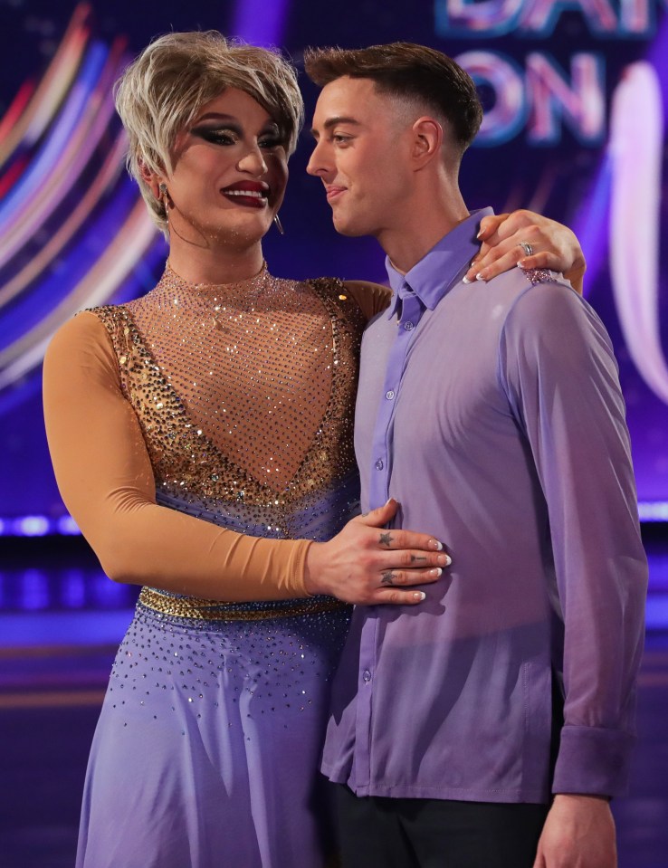 The Vivienne and Colin Grafton, in third place, leave the Dancing on Ice competition.